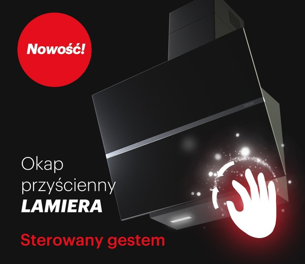 Solgaz Lamiera GL-60 okap - sterowany gestem