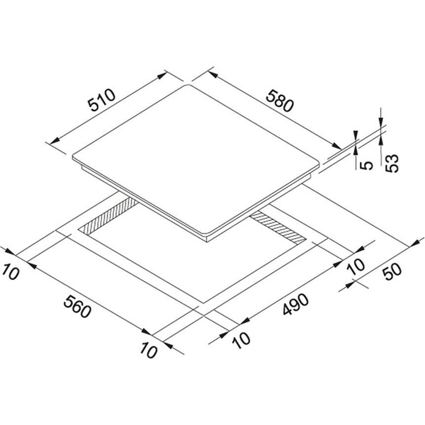 Franke płyta indukcyjna FH 604-1 4I T PWL czarne szkło