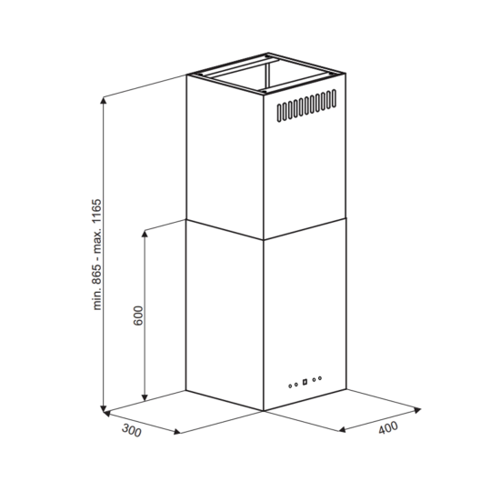 Okap VDB Cube W BLACK